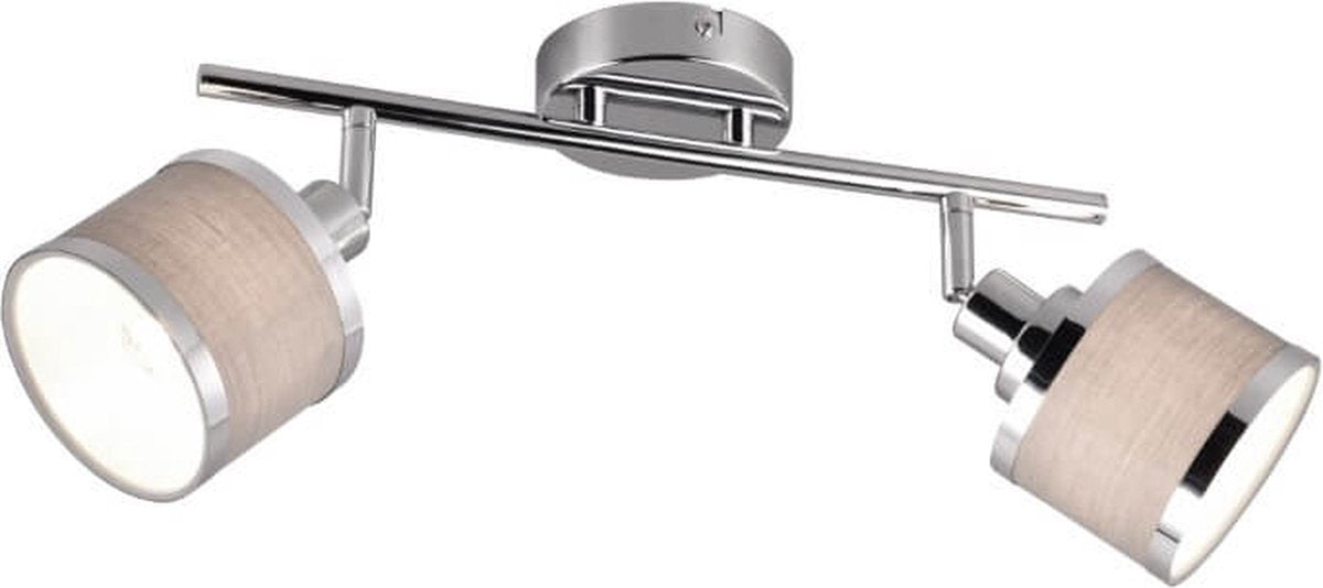 Trio arosa - spot - cromo - excl. 2x e14 28w - pantalla gris