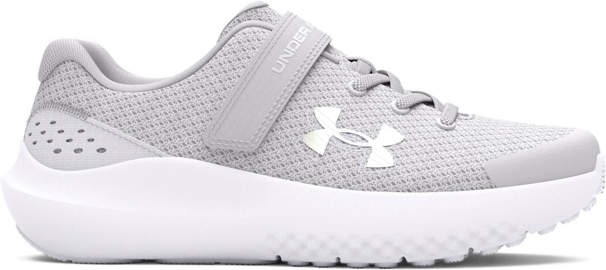 Under armour ua gps surge 4 ac-gris zapatos deportivos para niñas - halo gris - blanco - iridiscente