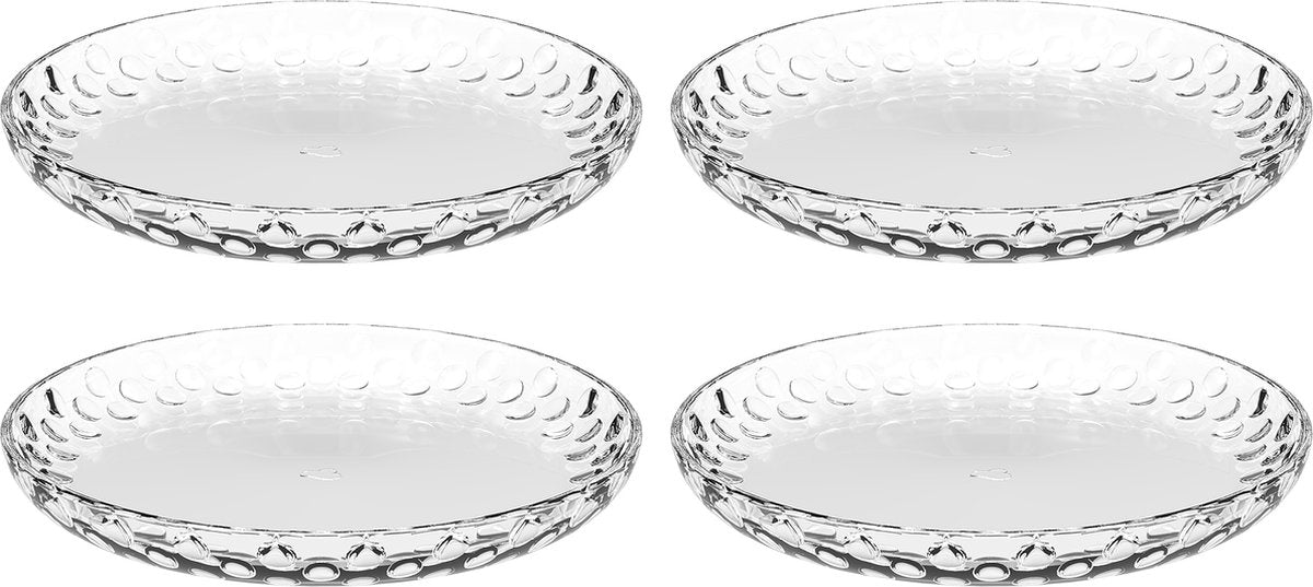Piatto Leonardo cucina ottico 18 cm - set 4