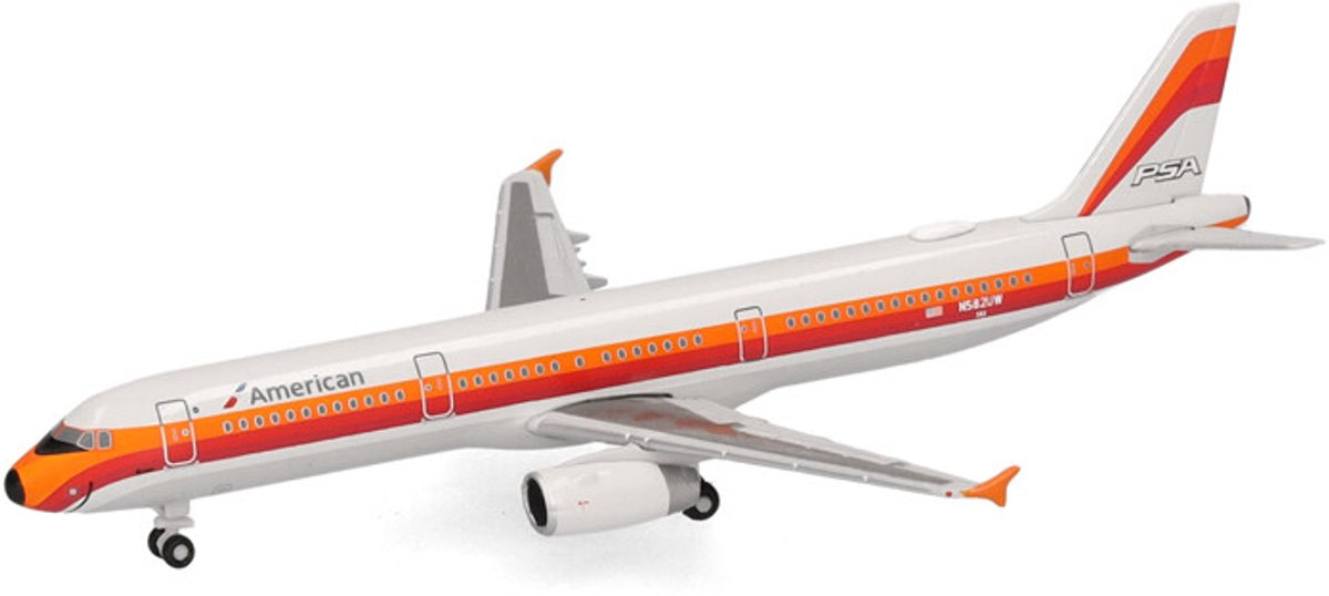 Herpa airbus a321 american Airlines psa librea tradicional