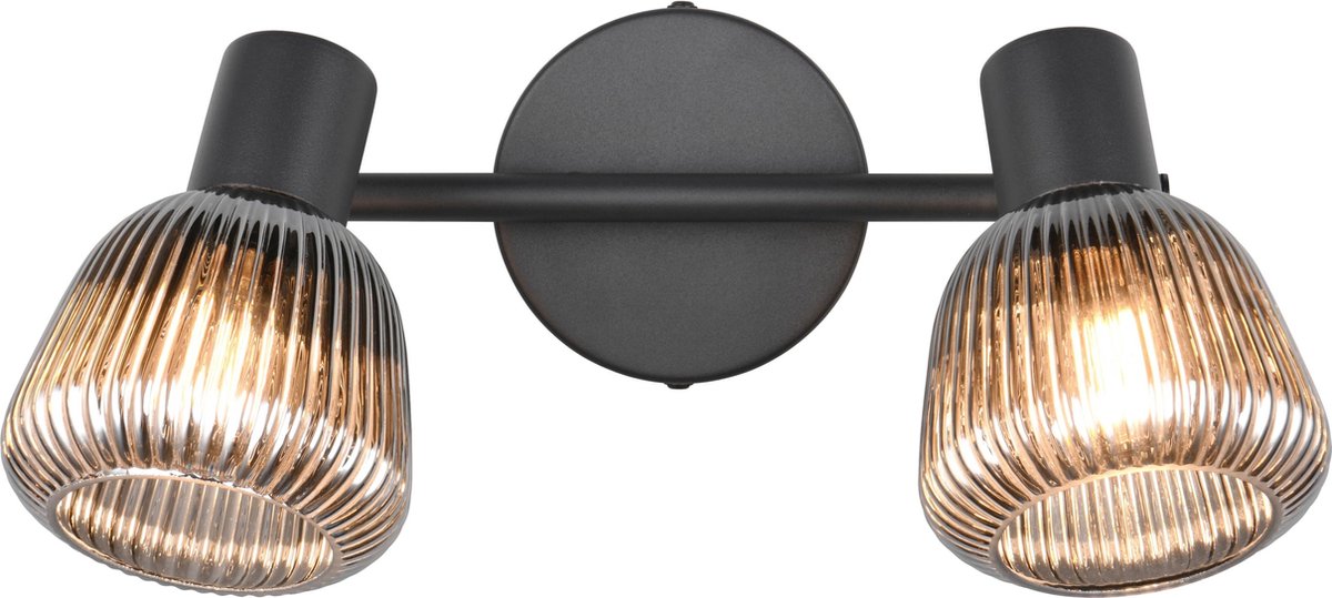 Trio tarifa - spot - nero opaco - escl. 2x e14 4 w - montaggio a soffitto
