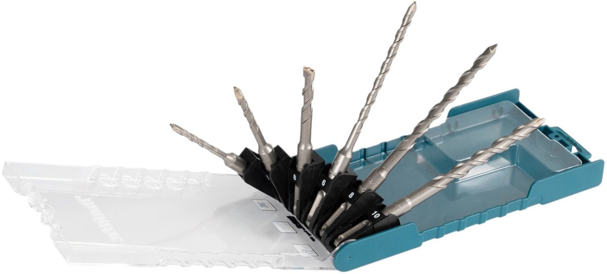 Makita e-15730 set di punte per calcestruzzo 6 pezzi sds-plus 5 - 10 mm hm ct