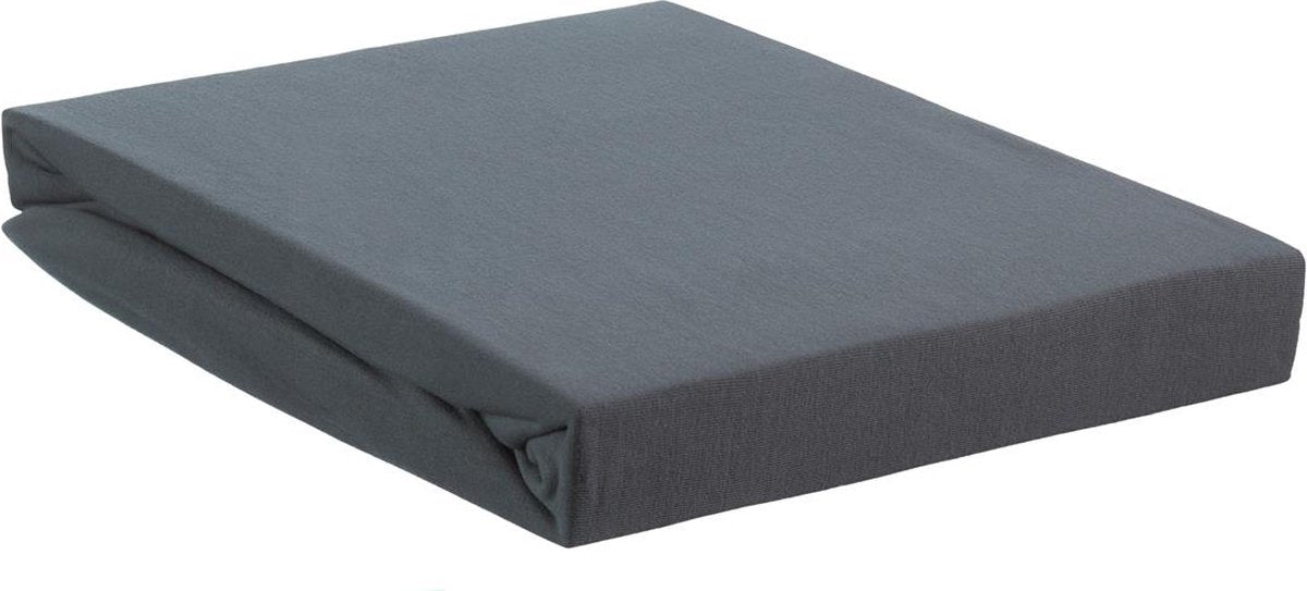 Ropa de cama - jersey elástico - topper dividido - sábana ajustable - 200x220 cm - gris frío