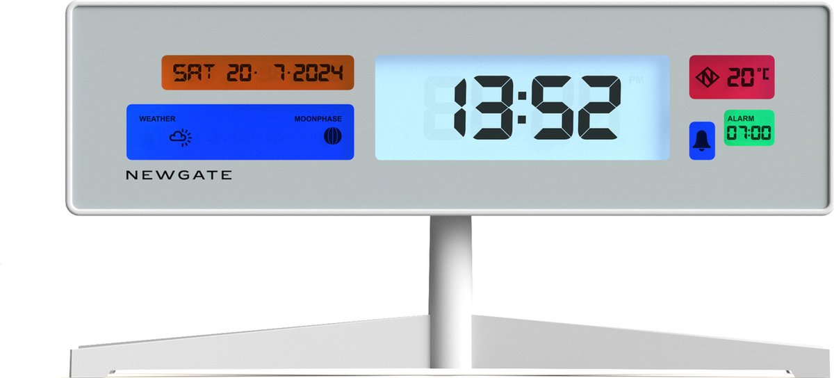 Newgate supergenius - Sveglia LCD - bianca