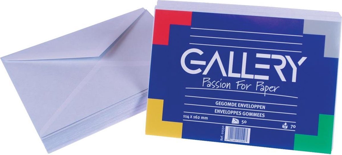 Buste Gallery bianche - 114 x 62 mm