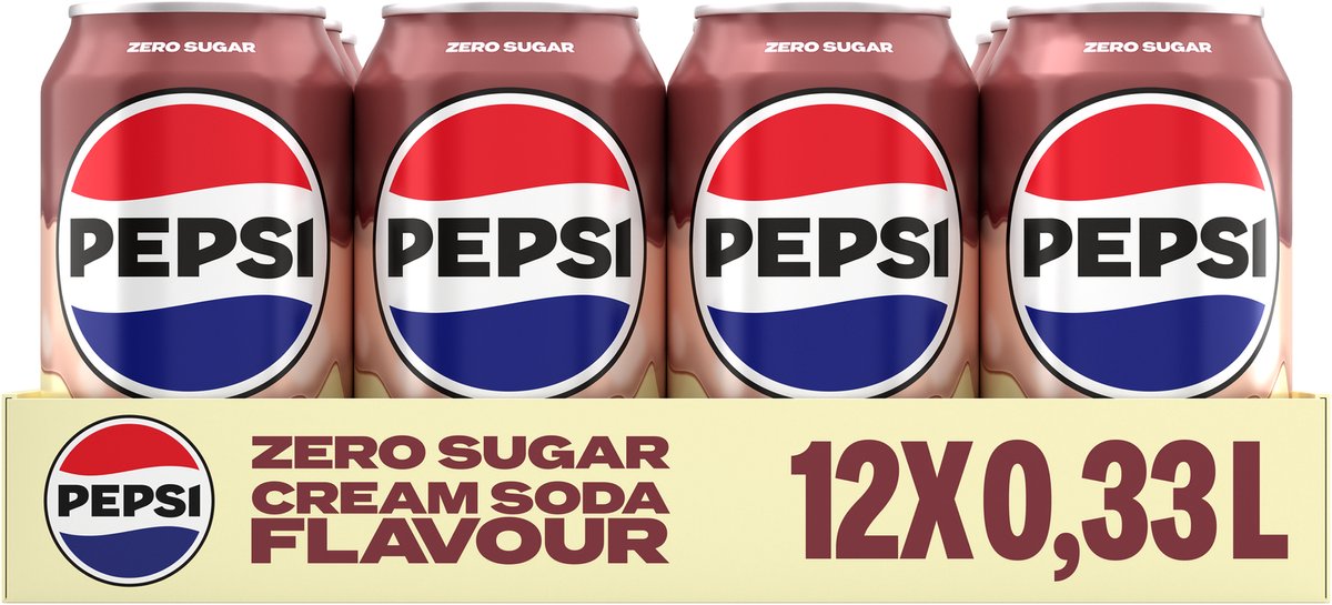 Dolcetti Pepsi - crema alla vaniglia - 12 x 330 ml - vassoio