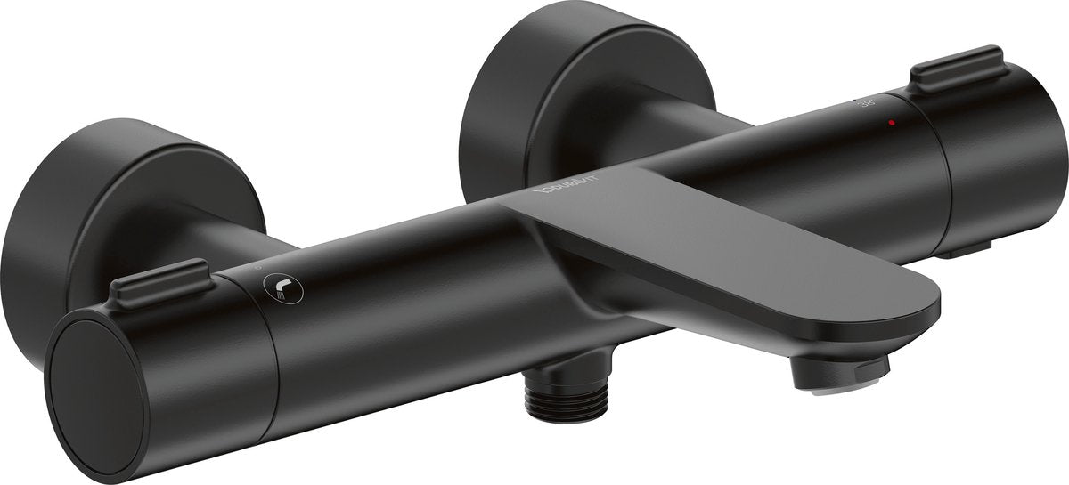 Duravit wave - rubinetto vasca termostatico, nero opaco wa5220000046