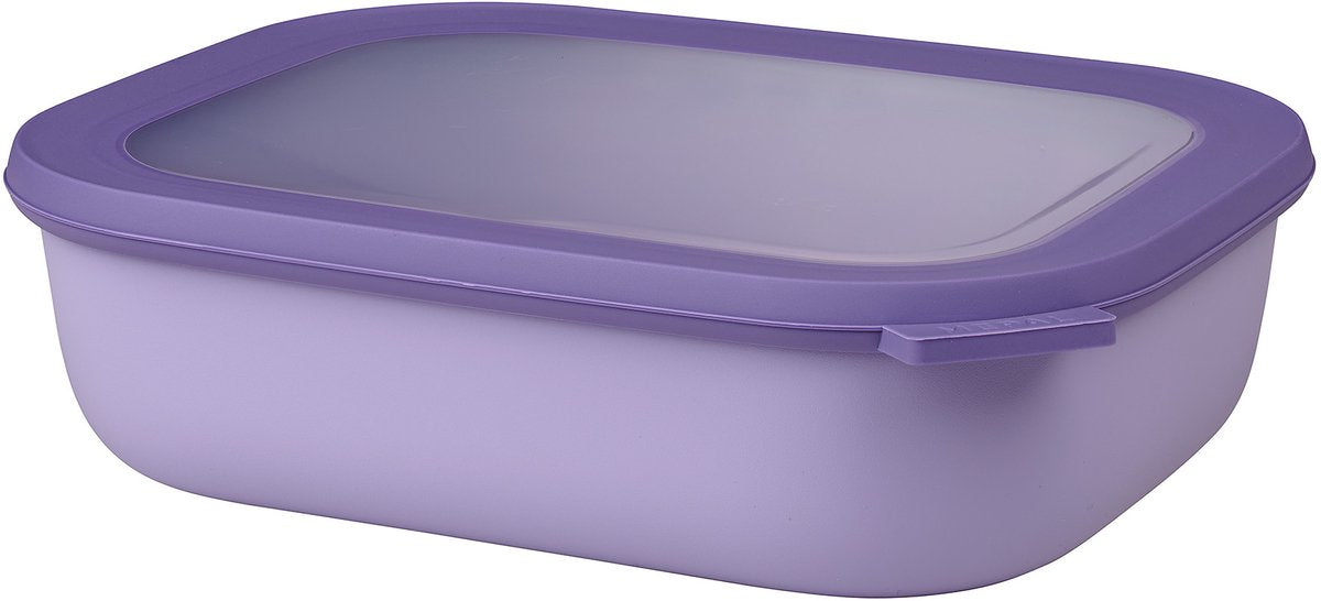 Mepal - recipiente para alimentos circular multitazón - 2000 ml - rectangular - lila vivo