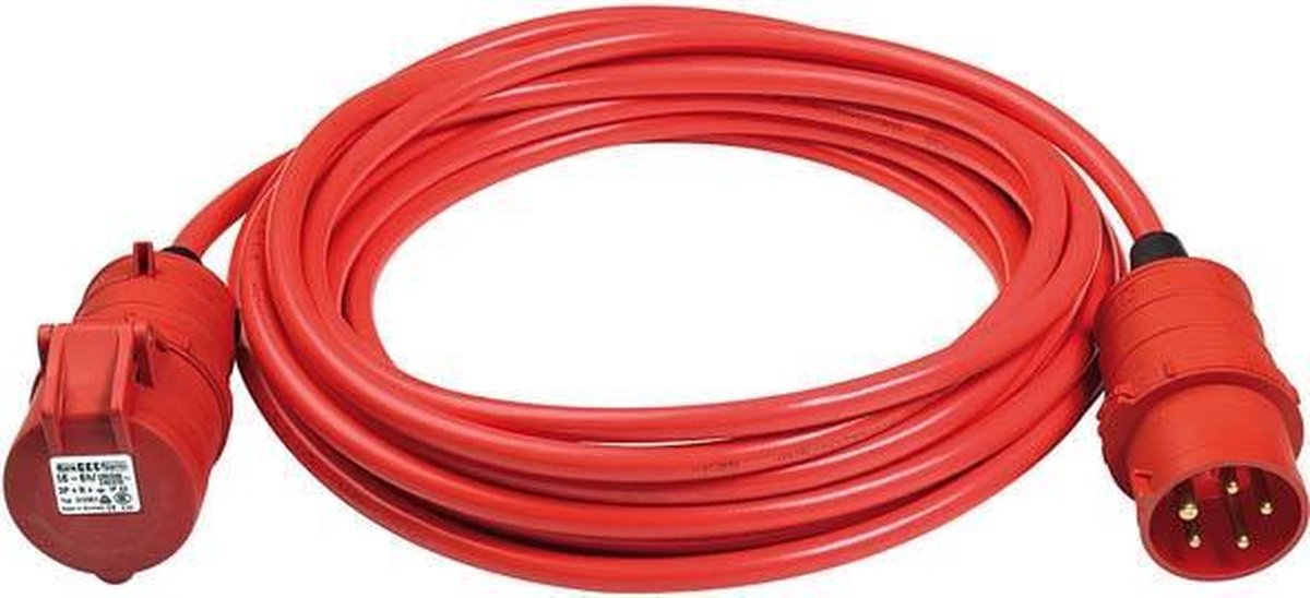Brennerstuhl Bremaxx CEE Cavo Prolunga IP44 25m Segnale Rosso AT-N07V3V3-F 5G1.5