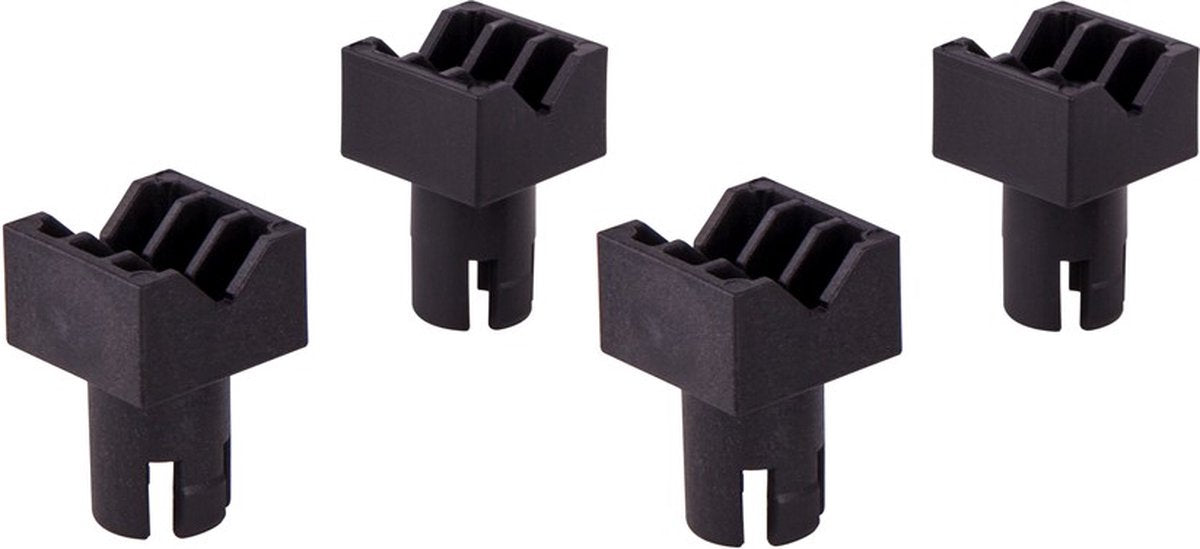 Wolfcraft - 4 klembekken voor werktafel - werkbladspanner - werkbank klem - 6172000