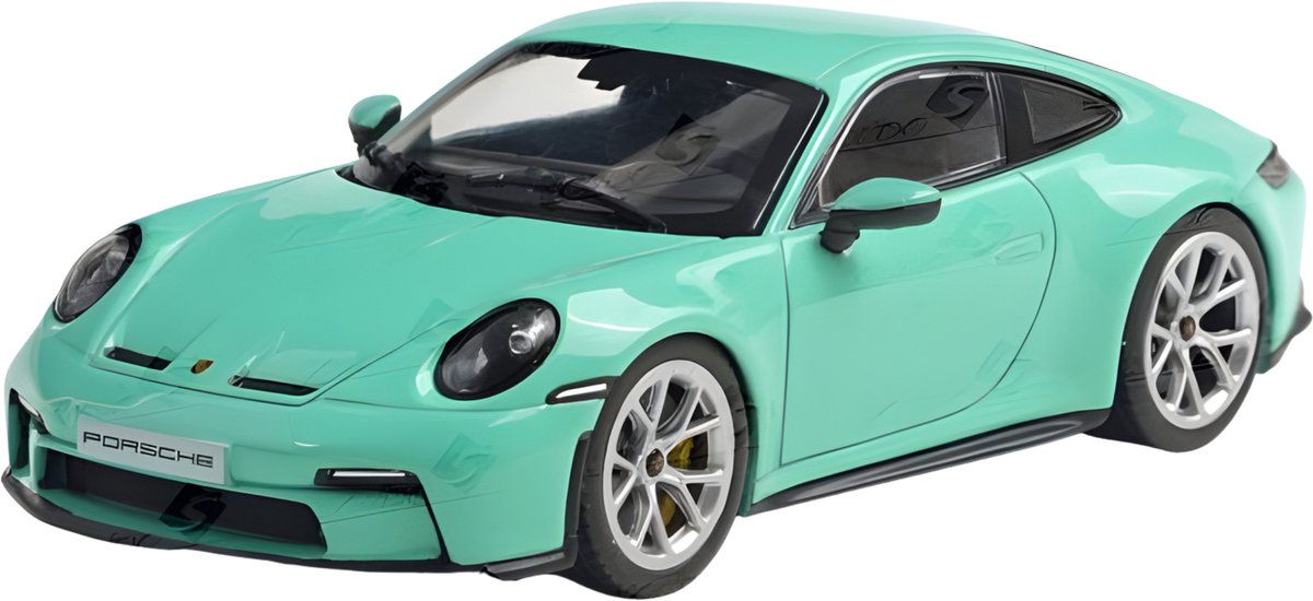 Schuco solido modelauto - porsche 911 - groen - 11 x 5 cm - schaalmodel