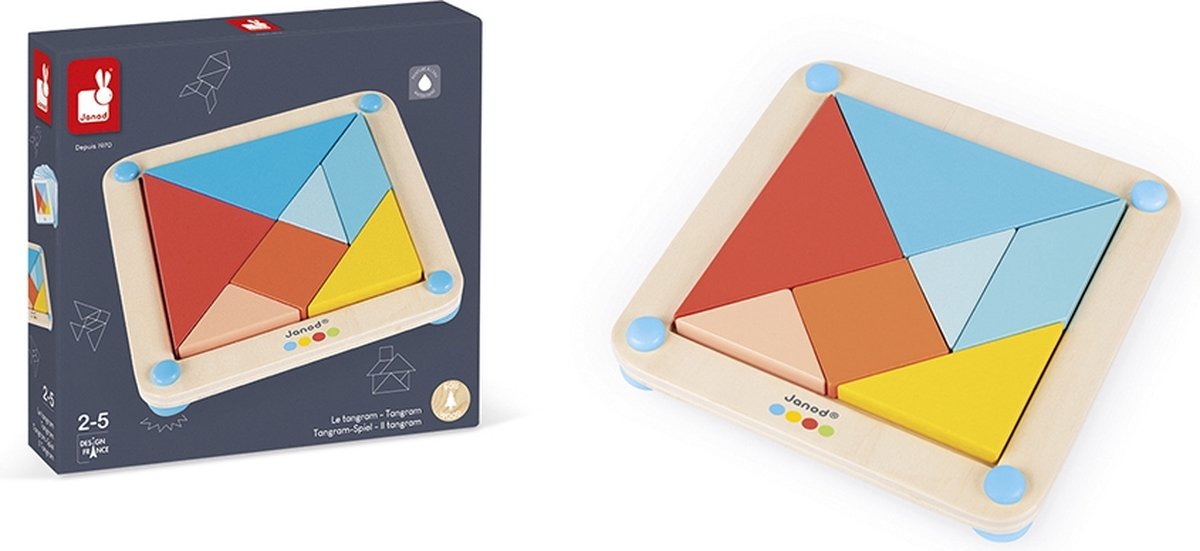 Janod - gioco educativo - forme e colori del tangram