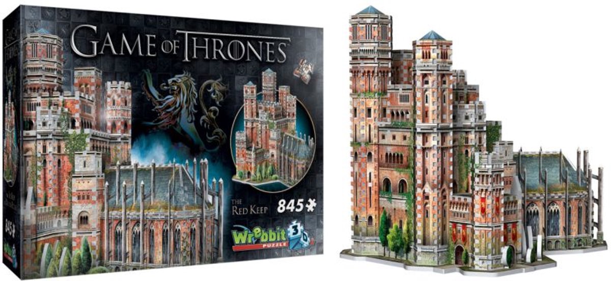 Wrebbit la fortezza rossa - puzzle 3D Game of Thrones 845 pezzi