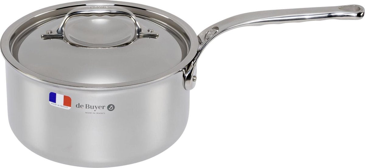 Debuyer de buyer affinity steelpan met deksel - ø 20cm - rvs