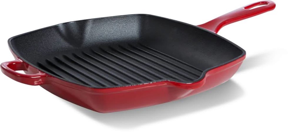 Bistecchiera Bk bourgogne - 26 cm - ghisa - rosso peperoncino