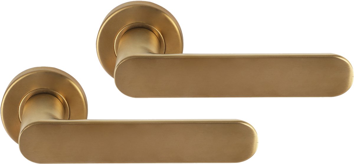 Diferencia | Tirador de puerta de Eindhoven | roseta redonda | oro