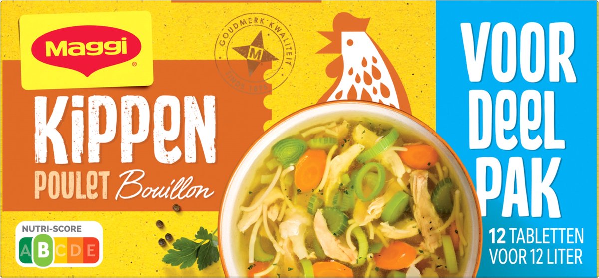 Maggi brodo di pollo confezione risparmio - 20 scatole x 12 cubetti - confezione risparmio