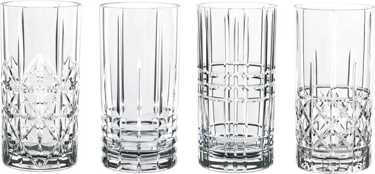 Nachtmann - bicchiere da long drink 'highland' - 445 ml - set da 4 pezzi
