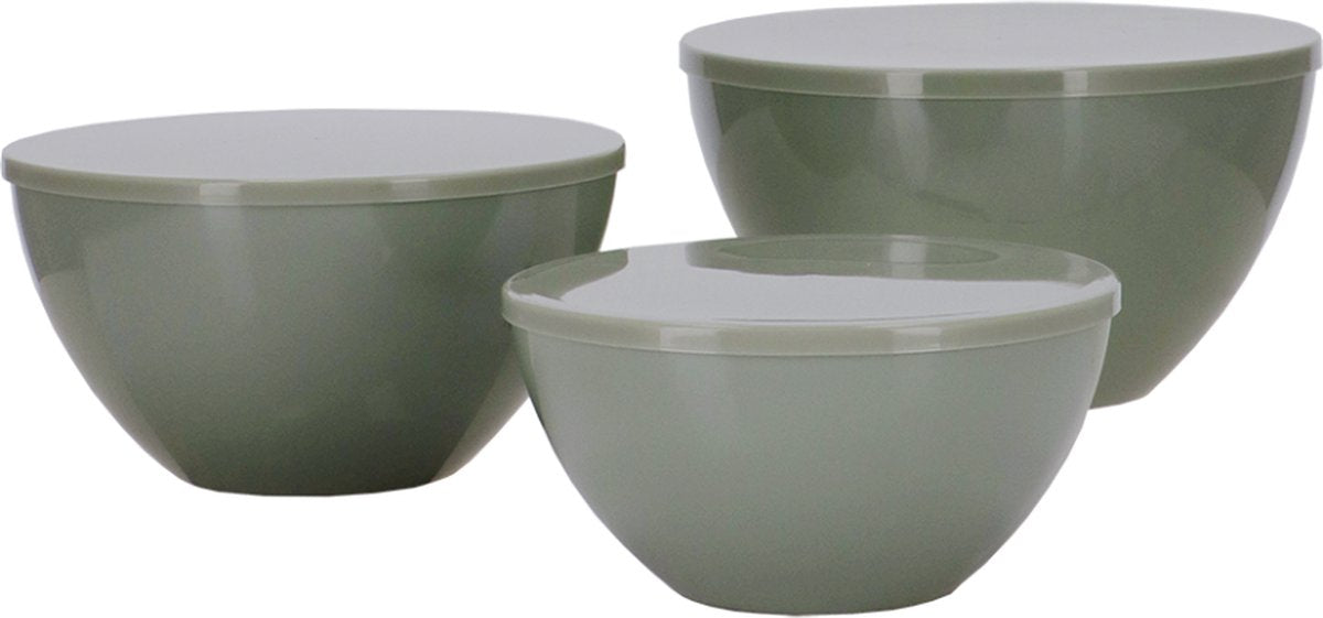 Travellife palma set di ciotole verdi da 6 pezzi con aspetto ceramico