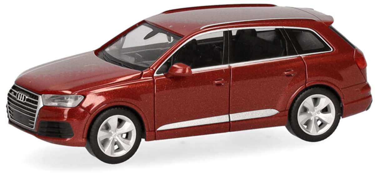 Herpa audi q7, rosso metallizzato