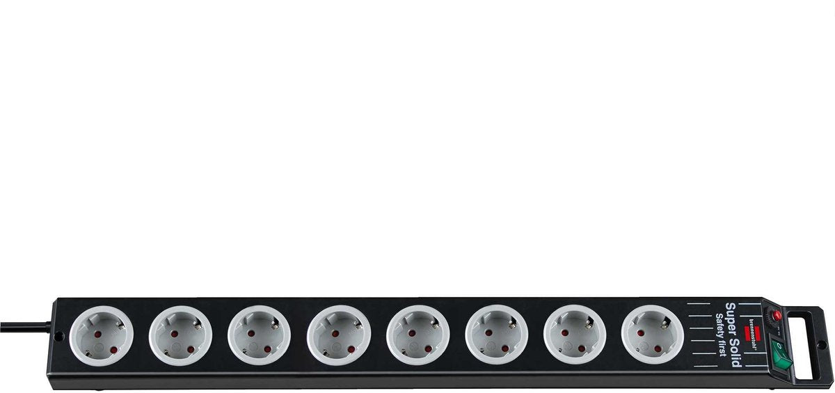 Ciabatta Brennerstuhl super-solid line 8 prese nero grigio 2,5m h05vv-f 3g1,5 - 1153380118