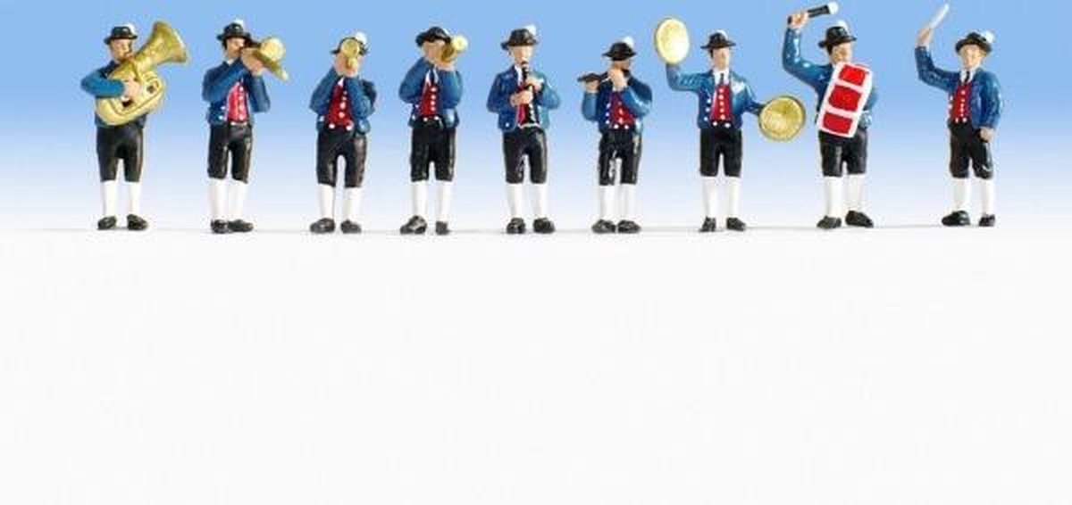 Noch 36580 n muziekkapel figuren geverfd, staand