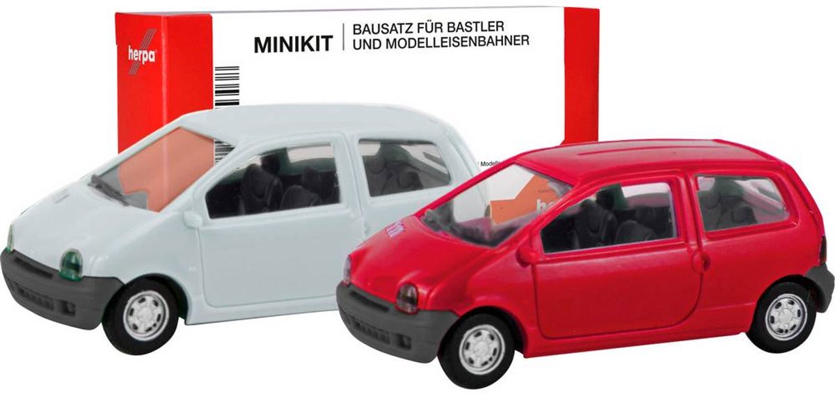 Herpa 012218-007 h0 auto Renault Twingo, rosso vivo e giallo vaniglia