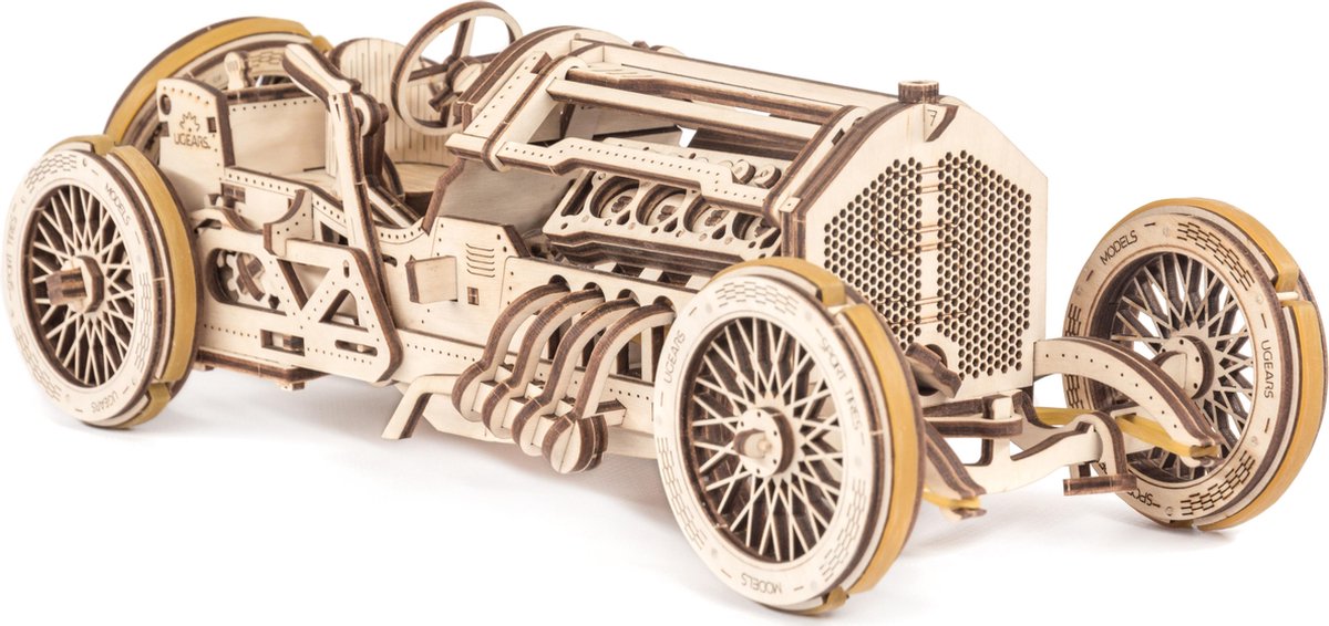 Modelo 3D de madera Ugears - Coche de gran premio U-9