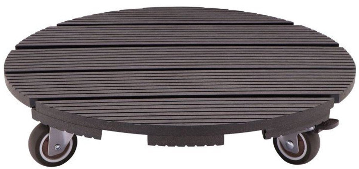 Nature – carro para plantas wpc – 4 ruedas con freno – antracita