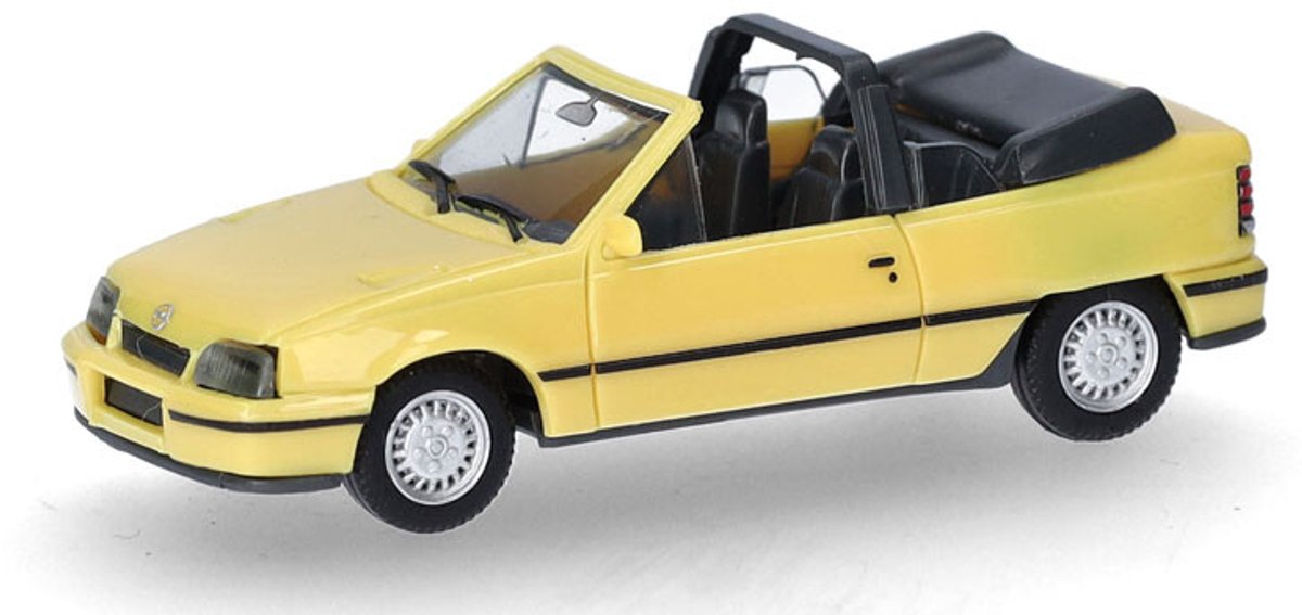 Herpa opel kadett e gsi decappottabile, gialla