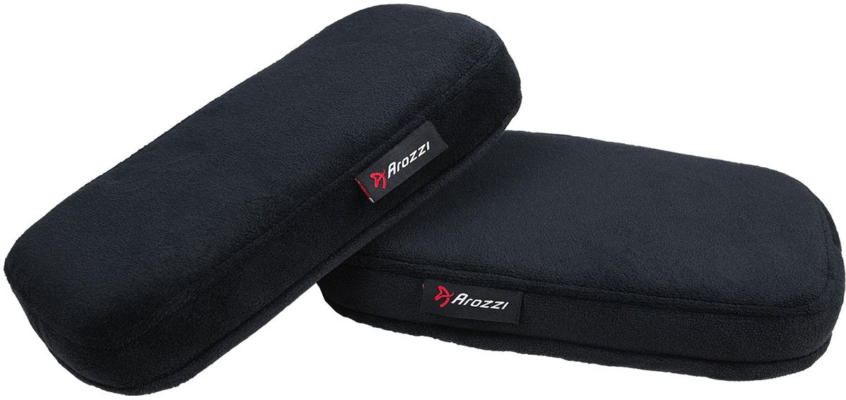 Cuscini bracciolo Arozzi - memory foam - rivestimento in velluto - nero