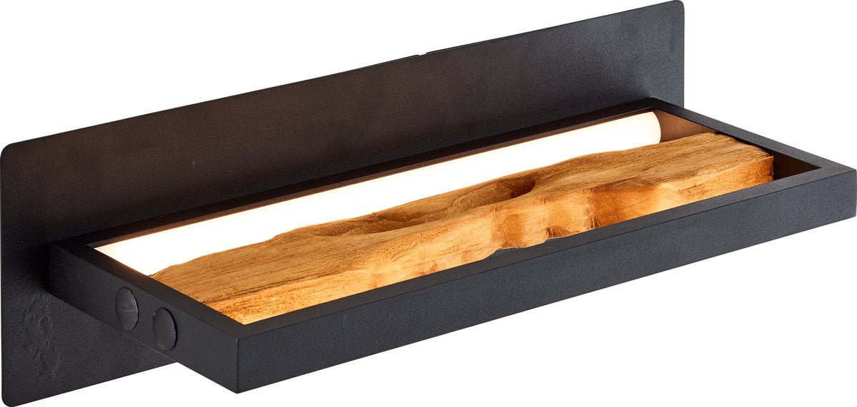 Brilliant chaumont - aplique - LED 9.5w 3000k - madera negra
