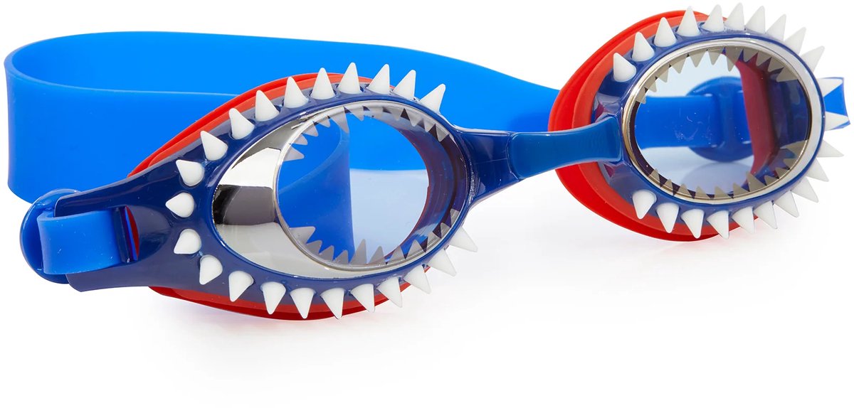 Bling2o occhialini da nuoto per bambini - fish n chips - occhialini da sub - antiappannamento - protezione UV - blu