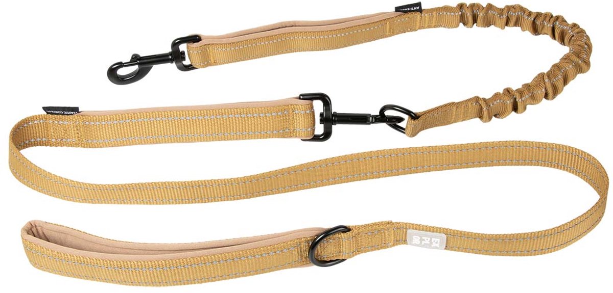 Explor duvoplus guinzaglio Ultimate Fit 2in1 classico per cani 180 cm-25 mm oro miele