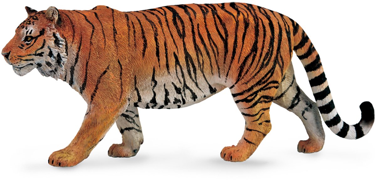 Statuetta Collecta - tigre siberiana - (xl) - animali selvatici - dipinta a mano - miniatura