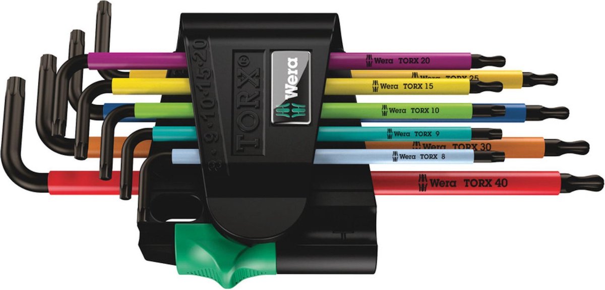 Wera 967 9 TX BO Multicolour 1 set di chiavi Stift, 9 pezzi