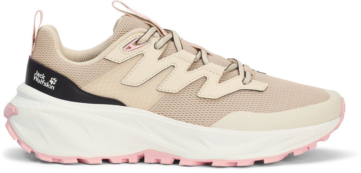 Jack wolfskin ps trail low w dames wandelschoenen-oyster