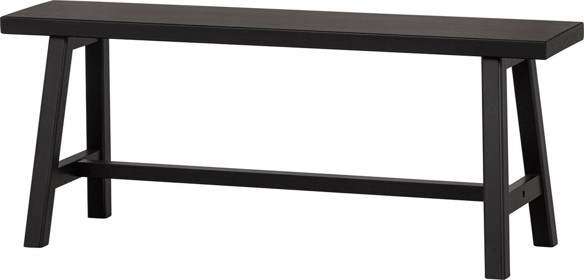 Banco Woood imme - pino - negro - 45x110x35