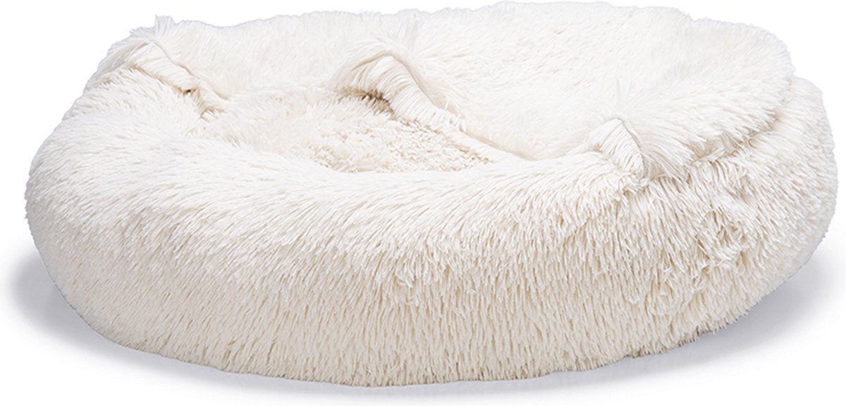 Beeztees Yala - cuccia per cani - peluche - beige - dia. 60cm
