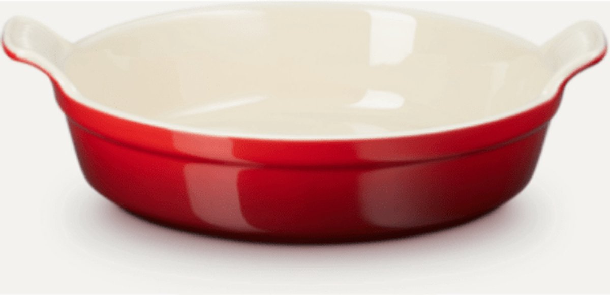 Le creuset - terracotta - teglia - 24 cm 6,3 cm di altezza - rotonda - rosso ciliegia