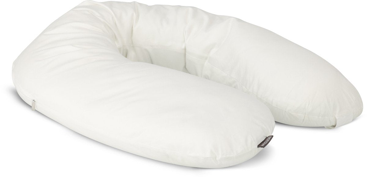 Cuscino per allattamento Deryan, cuscino per dormire laterale, cuscino per il corpo – 120 cm – bianco