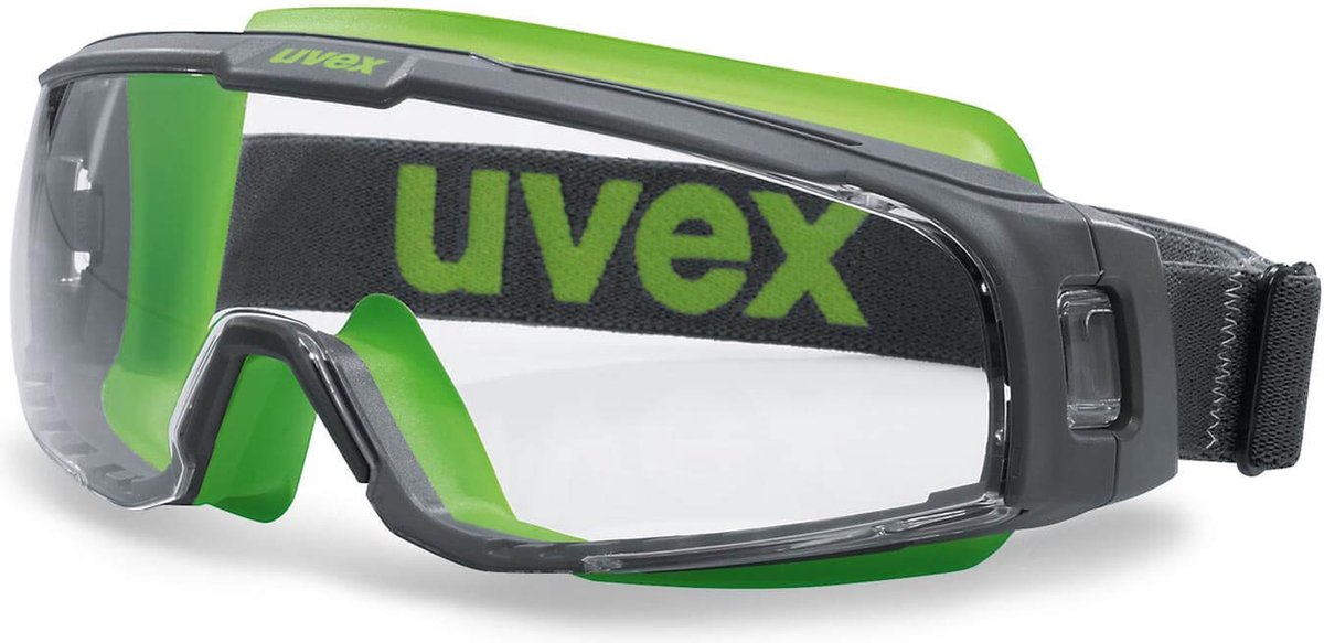 Occhiali protettivi Uvex u-sonic 9308245 nero verde