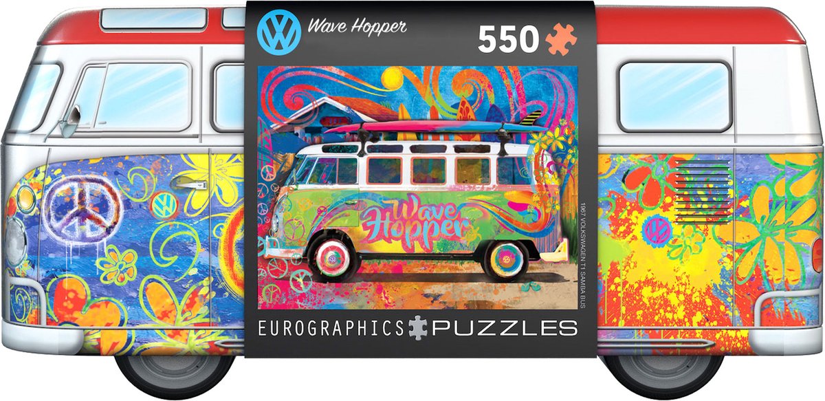 Eurographics volkswagen - vw wave hopper - 550 piezas - rompecabezas coleccionable