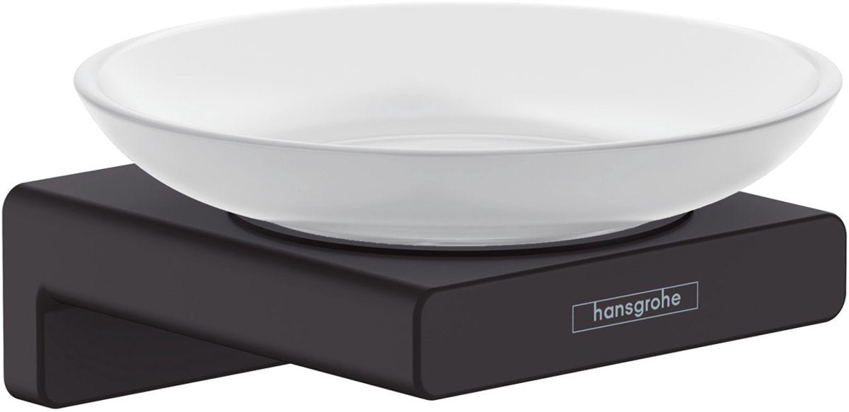 Portasapone Hansgrohe Addstoris nero opaco