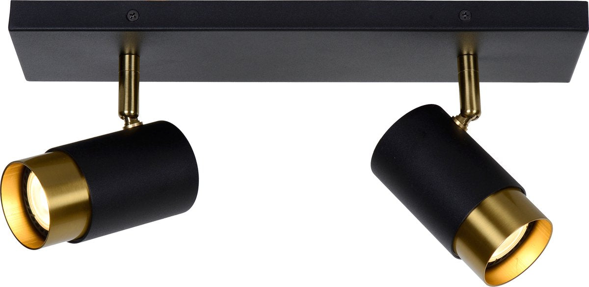 Lucide floris - faretto da soffitto (lampada da soffitto) - 2xgu10 - nero