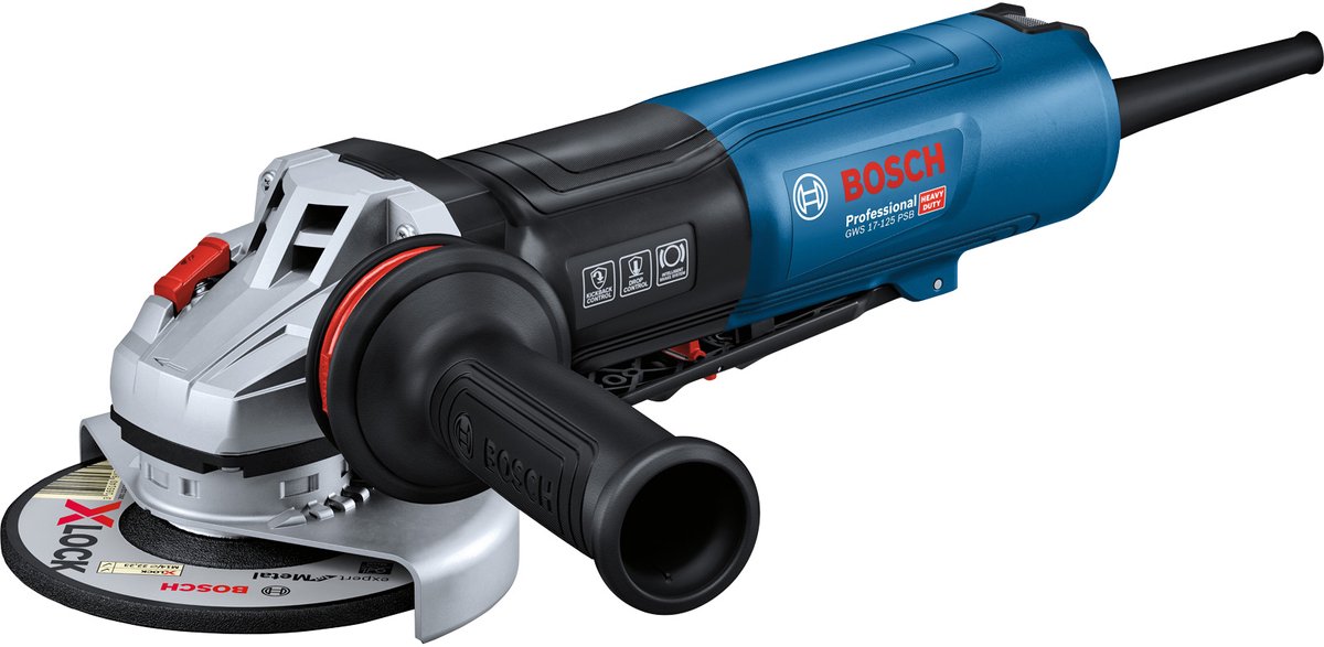 Amoladora angular bosch professional gws 17-125 psb 125mm 1700w - 06017d1700