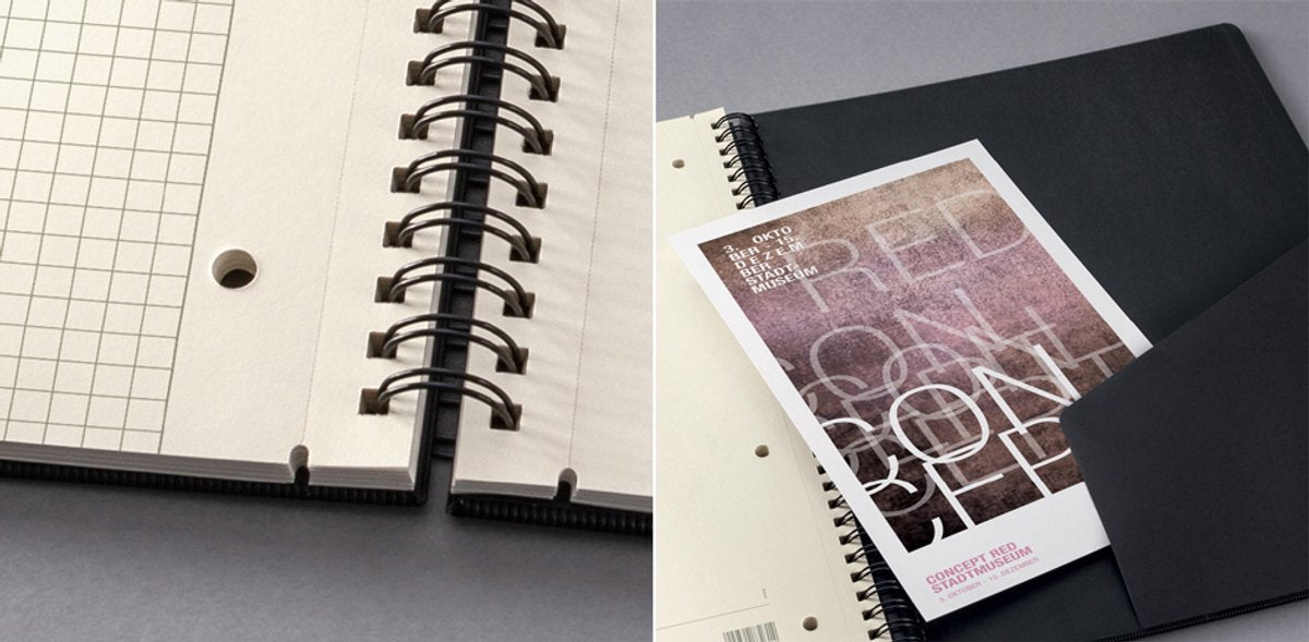 Sigel spiral block conceptum copertina rigida co824 blu scuro din a4 a quadretti numero di pagine: 80