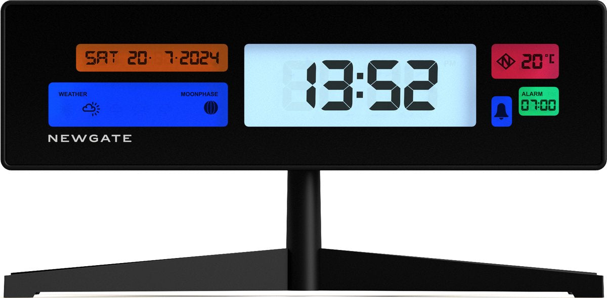 Newgate supergenius - Sveglia LCD - nera