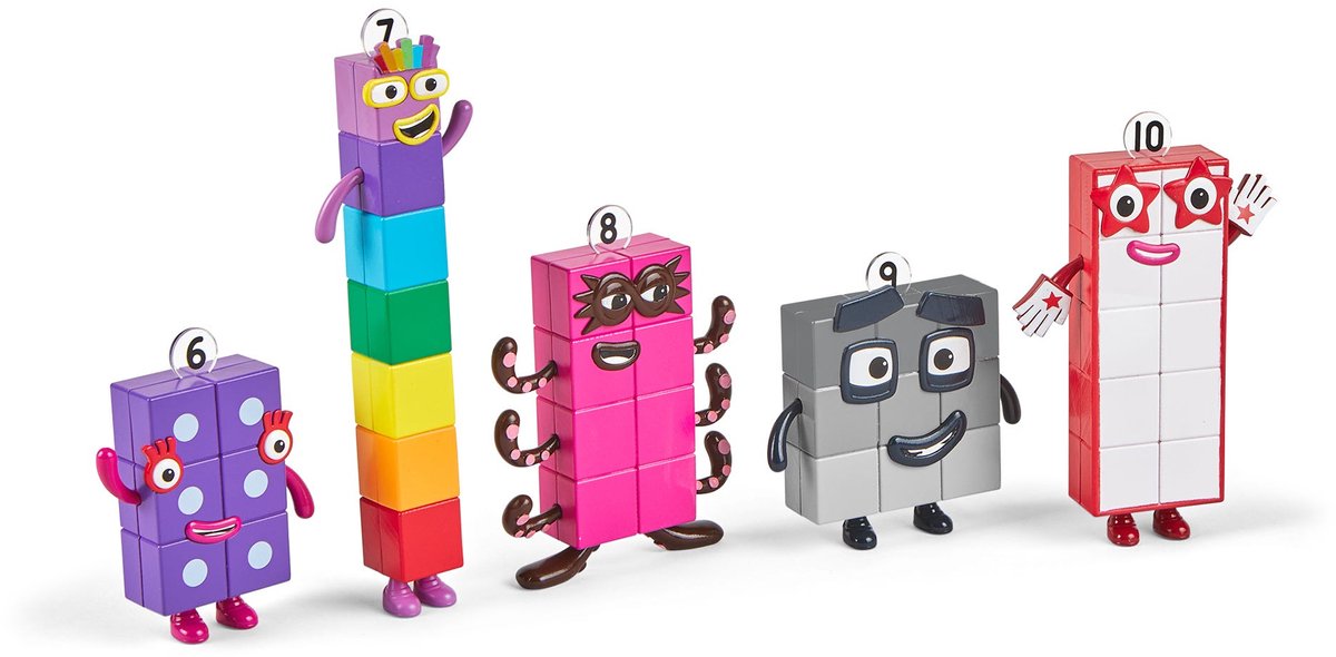 Risorse didattiche numberblocks® amici da sei a dieci - 3+