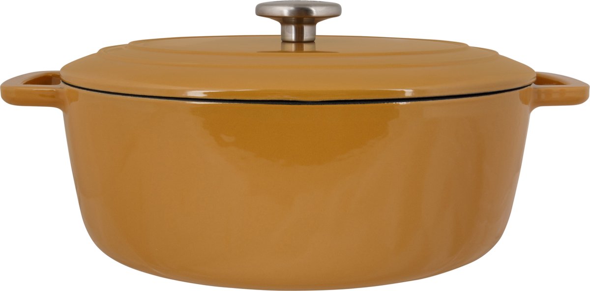 Fontestic acogedor y moderno - sartén - oro ámbar - 31cm x 24cm x 12cm